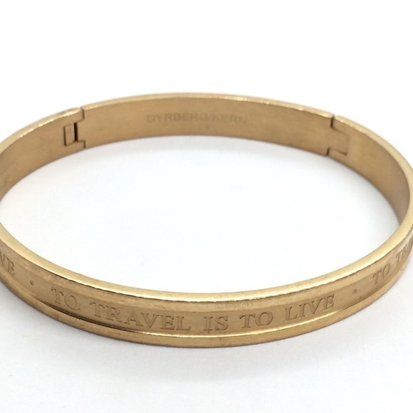 DYRNBERG/KERN BANGLE BRACELET TO TRAVEL IS TO LIVE - Picture 5 of 12